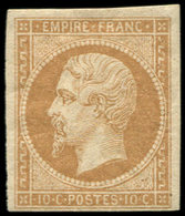 * EMPIRE NON DENTELE - 13B  10c. Brun Clair, T II, TB - 1853-1860 Napoléon III