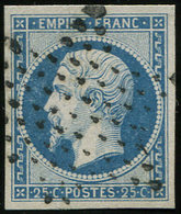 EMPIRE NON DENTELE - 15   25c. Bleu, Obl. ETOILE, TB - 1853-1860 Napoléon III