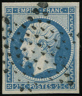 EMPIRE NON DENTELE - 15   25c. Bleu, Obl. ETOILE, TB - 1853-1860 Napoleon III