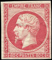 ** EMPIRE NON DENTELE - 17B  80c. Rose, Fraîcheur Postale, TTB - 1853-1860 Napoleon III