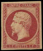* EMPIRE NON DENTELE - R18d  1f. Carmin, REIMPRESSION, TB - 1853-1860 Napoléon III.