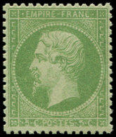 ** EMPIRE DENTELE - 20    5c. Vert, Bon Centrage, TTB - 1862 Napoléon III