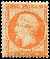 ** EMPIRE DENTELE - 23   40c. Orange, Fraîcheur Postale, TTB - 1862 Napoléon III.