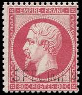 * EMPIRE DENTELE - S24d 80c. Rose, Surchargé SPECIMEN, TB. Br - 1862 Napoléon III.