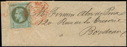 Let EMPIRE LAURE - 25    1c. Bronze, Obl. Càd ROUGE PARIS IMPRIMES PP29 22/7/70 S. Bande D'Imprimé De Moins De 5g., TB - 1863-1870 Napoléon III. Laure