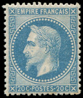 * EMPIRE LAURE - 29B  20c. Bleu, T II, Quasiment **, TB - 1863-1870 Napoléon III Lauré
