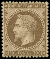 * EMPIRE LAURE - 30h  30c. Brun, FOND LIGNE, Bon Centrage, TTB. C - 1863-1870 Napoléon III Lauré