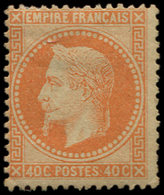 * EMPIRE LAURE - 31   40c. Orange, Une Dc, Gomme Mate, B/TB - 1863-1870 Napoléon III. Laure