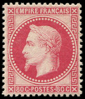 * EMPIRE LAURE - 32a  80c. Rose Carminé, Ch. Lég., Frais Et TTB - 1863-1870 Napoléon III Lauré