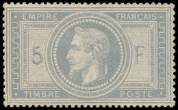 (*) EMPIRE LAURE - 33    5f. Violet-gris, TB. Br - 1863-1870 Napoléon III Lauré