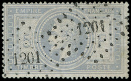 EMPIRE LAURE - 33    5f. Violet-gris, Obl. PC Du GC 1201, TTB. C - 1863-1870 Napoléon III Lauré