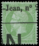 EMPIRE LAURE - 35    5c. Vert Pâle Sur Bleu, Oblitéré TYPO, TB. C - 1863-1870 Napoléon III. Laure