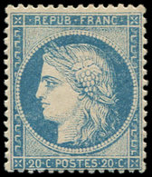 * SIEGE DE PARIS - 37   20c. Bleu, Frais Et TB - 1870 Siège De Paris