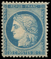 * SIEGE DE PARIS - 37   20c. Bleu, Variété Filet Supérieur Affaissé, TB. C - 1870 Belagerung Von Paris