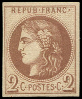 * EMISSION DE BORDEAUX - 40Aa  2c. Chocolat, R I, Très Frais Et TB. C - 1870 Emission De Bordeaux