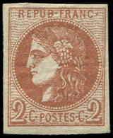 * EMISSION DE BORDEAUX - 40B   2c. Brun-rouge, R II, TB. Br - 1870 Ausgabe Bordeaux