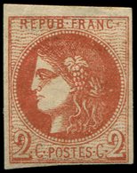 * EMISSION DE BORDEAUX - 40Ba  2c. ROUGE-BRIQUE, R II, Ch. Un Peu Forte Mais Frais Et TB - 1870 Ausgabe Bordeaux