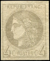 * EMISSION DE BORDEAUX - 41Aa  4c. Gris Jaunâtre, R I, Pos. 9, Frais Et TB - 1870 Ausgabe Bordeaux