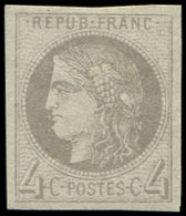 * EMISSION DE BORDEAUX - 41Bb  4c. Gris-lilas, R II, TB. J - 1870 Emission De Bordeaux