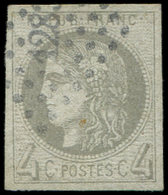 EMISSION DE BORDEAUX - 41B   4c. Gris, R II, Obl. PC Du GC 1283, TB - 1870 Emission De Bordeaux