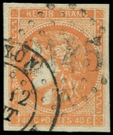 EMISSION DE BORDEAUX - 48   40c. Orange, Obl. GC Et Càd, TB - 1870 Ausgabe Bordeaux