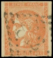 EMISSION DE BORDEAUX - 48   40c. Orange, Obl. GC, TB - 1870 Emission De Bordeaux