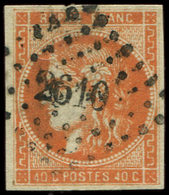 EMISSION DE BORDEAUX - 48   40c. Orange, Obl. PC Du GC 2610, TB - 1870 Emission De Bordeaux