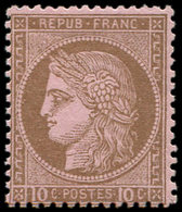 ** CERES DENTELE - 54   10c. Brun Sur Rose, Fraîcheur Postale, TTB - 1871-1875 Ceres
