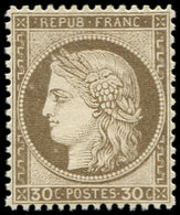 * CERES DENTELE - 56   30c. Brun, Bon Centrage, Infime Ch., Frais Et TTB/Superbe - 1871-1875 Ceres