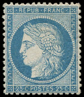 * CERES DENTELE - 60A  25c. Bleu, T I, Bon Centrage, TTB. J - 1871-1875 Ceres