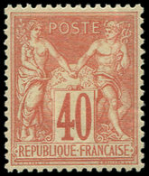 * TYPE SAGE - 70   40c. Rouge-orange, Très Bon Centrage, Frais Et TTB - 1876-1878 Sage (Type I)