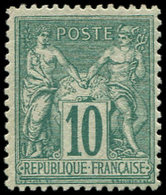 ** TYPE SAGE - 76   10c. Vert, Très Frais, TTB. J - 1876-1878 Sage (Type I)