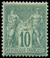 * TYPE SAGE - 76   10c. Vert, Fraîcheur Postale, TTB. C - 1876-1878 Sage (Typ I)