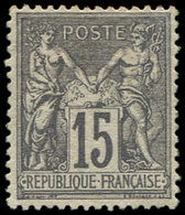 * TYPE SAGE - 77   15c. Gris, Nuance Foncée, TB. J - 1876-1878 Sage (Typ I)