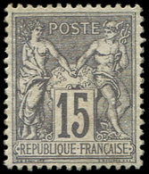 * TYPE SAGE - 77   15c. Gris, Bon Centrage, Gomme Altérée, Sinon TB - 1876-1878 Sage (Type I)