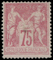 (*) TYPE SAGE - 81   75c. Rose, TB - 1876-1878 Sage (Typ I)