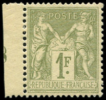 ** TYPE SAGE - 82    1f. Olive Clair, Petit Bdf, Bon Centrage, Très Frais Et TTB - 1876-1878 Sage (Type I)