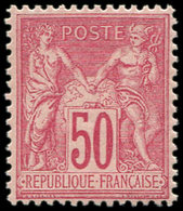 ** TYPE SAGE - 98   50c. Rose, Fraîcheur Postale, TTB - 1876-1878 Sage (Type I)