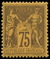 ** TYPE SAGE - 99   75c. Violet Sur Orange, Très Frais Et TTB - 1876-1878 Sage (Type I)