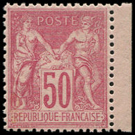 ** TYPE SAGE - 104  50c. Rose, Petit Bdf, Centrage Parfait, Superbe - 1876-1878 Sage (Type I)