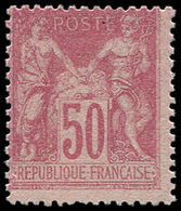 ** TYPE SAGE - 104  50c. Rose, Décentré, Sinon TB - 1876-1878 Sage (Type I)