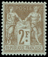 ** TYPE SAGE - 105   2f. Bistre Sur Azuré, Centrage Parfait, Superbe - 1876-1878 Sage (Type I)