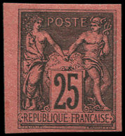 (*) TYPE SAGE - Granet 91d : 25c. Noir Sur Rouge Brique, TB - 1876-1878 Sage (Type I)