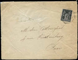 Let TYPE SAGE SUR LETTRES - N°83 Obl. Cachet Octog. Double Trait PARIS/00/( ) S. Env., TB - 1877-1920: Semi-Moderne