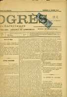Let TYPE SAGE SUR LETTRES - N°83 1c. Noir S. Azuré, BANDE De 3 Obl. TYPO Sur Journal "LE PROGRES De Charente Inférieure" - 1877-1920: Semi-Moderne