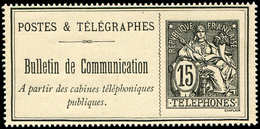 (*) TELEPHONE - Téléphone 23 : 15c. Noir, TB - Télégraphes Et Téléphones