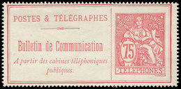 (*) TELEPHONE - Téléphone 28 : 75c. Rose, TB - Télégraphes Et Téléphones