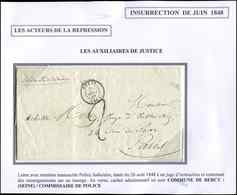 Let LETTRES SANS TIMBRE ET DOCUMENTS DIVERS - Càd T15 BERCY 26/8/48 Sur LAC Pour Un Juge D'instruction, Mention "Police  - Autres & Non Classés