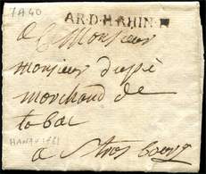 Let MARQUES POSTALES D'ARMEES - MP AR.D.H.RHIN Sur LAC De Hanau 1761, TB - Armeestempel (vor 1900)