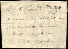 Let MARQUES POSTALES D'ARMEES - MP AR.D.H.RHIN.F Sur LAC De Marbourg 1762, TB - Marques D'armée (avant 1900)